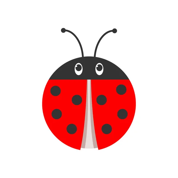 Icône coccinelle. Illustration vectorielle . — Image vectorielle