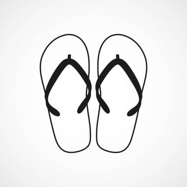 Terlik ikonu. Vektör illüstrasyonu