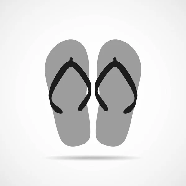 Icono de chanclas. Ilustración vectorial — Archivo Imágenes Vectoriales