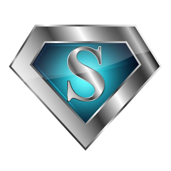 Logotipo de super-herói. Ilustração vetorial . — Vetor de Stock