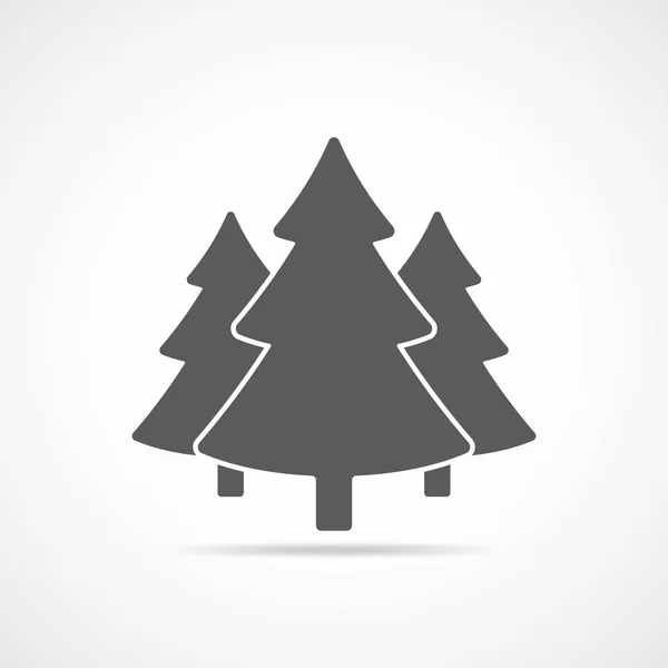 Weihnachtsbaum iiiicon. Vektorillustration. — Stockvektor