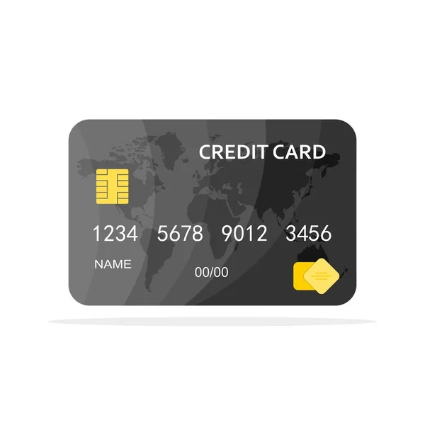 Credit Card isolated. Vector illustration — Stock Vector