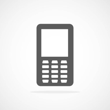 Telefon ikonu. vektör illüstrasyonu