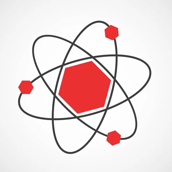 Значок атома. Векторні ілюстрації . — стоковий вектор