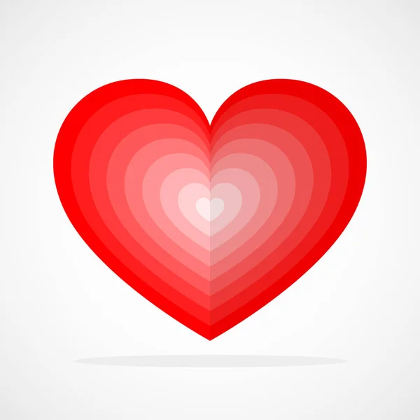 Сердце на День Святого Валентина. Векторная иллюстрация . — стоковый вектор