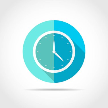 Saat simgesi. vektör illüstrasyonu.