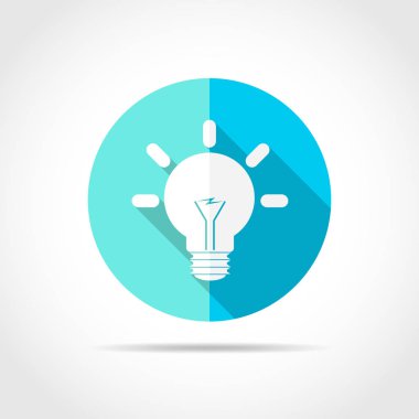 Ampul simgesi. vektör illüstrasyonu.