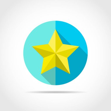 Yıldız simgesi. vektör illüstrasyonu.