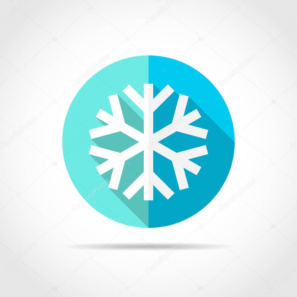 Snowflake icon. Vector illustration.