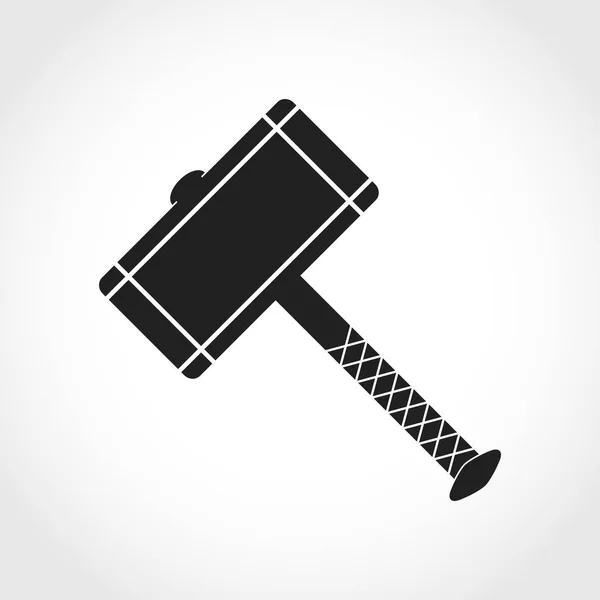 Thor Hammer-ikonen. Vektorillustration — Stock vektor
