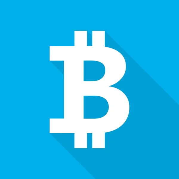 Bitcoin icon. Vector illustration — Stock Vector