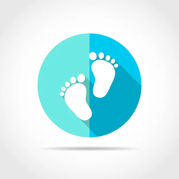 Human footprint icon. Vector illustration. — Stock Vector