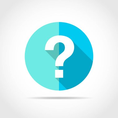 Soru işareti simgesi. vektör illüstrasyonu.