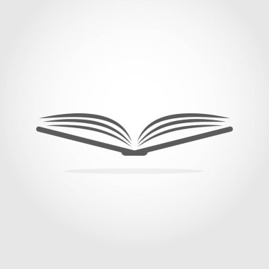 Kitap Simgesi. Vektör İllüstrasyonu