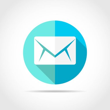 Zarf simgesi. vektör illüstrasyonu.