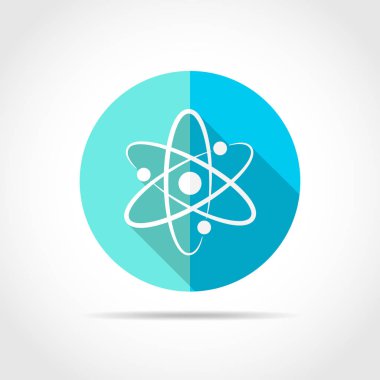 Atom simgesi. vektör illüstrasyonu.