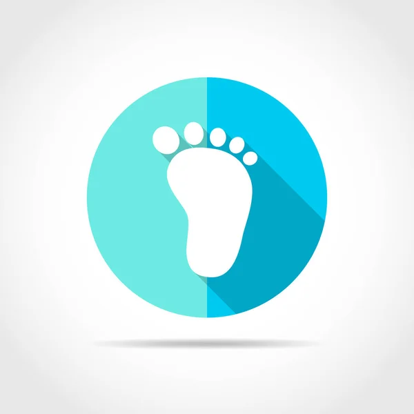 Human footprint icon. Vector illustration. — Stock Vector