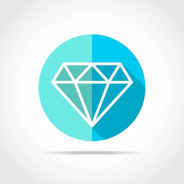 Diamond icon. Vector illustration. — Stock Vector