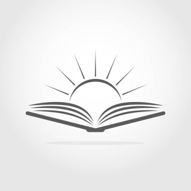 Kitap Simgesi. Vektör İllüstrasyonu