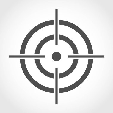 Amaç simge. Vektör çizim.