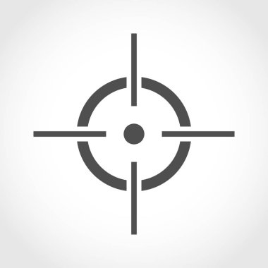 Amaç simge. Vektör çizim.