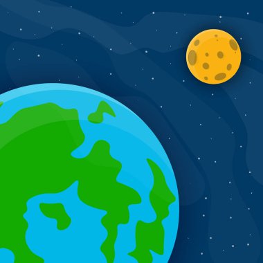 Alan şirin arka plan. Vektör çizim