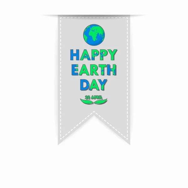 Banner for Happy Earth Day. Vector illustration. — Stock Vector