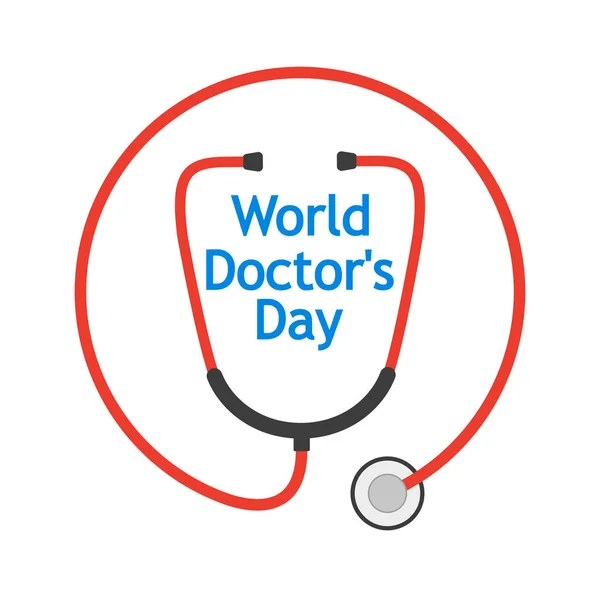 Dag van de arts van de wereld. Vectorillustratie — Stockvector