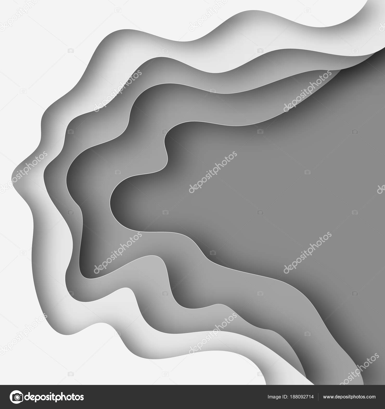 Image vectorielle Arrière-plan à partir de couches de papier 3D coupé.  Illustration vectorielle par ©chekman1 - 188092714, image size:1600x1700