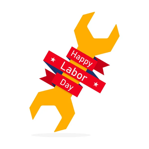 Buon Labor Day sfondo. Illustrazione vettoriale . — Vettoriale Stock