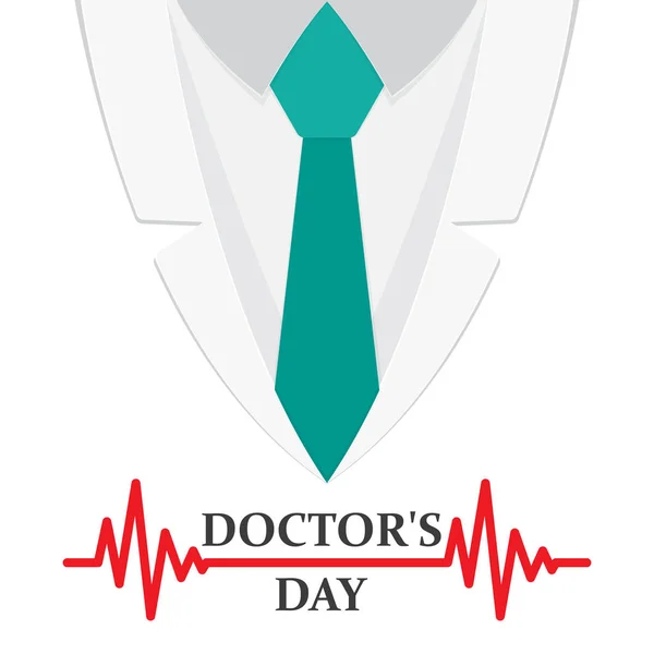 Lékaři den pozadí. Lékaři oblek nebo lab srst — Stockový vektor