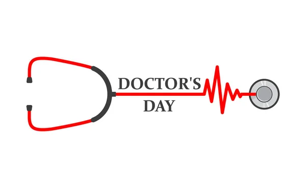 Medische achtergrond voor artsen dag. Vectorillustratie — Stockvector