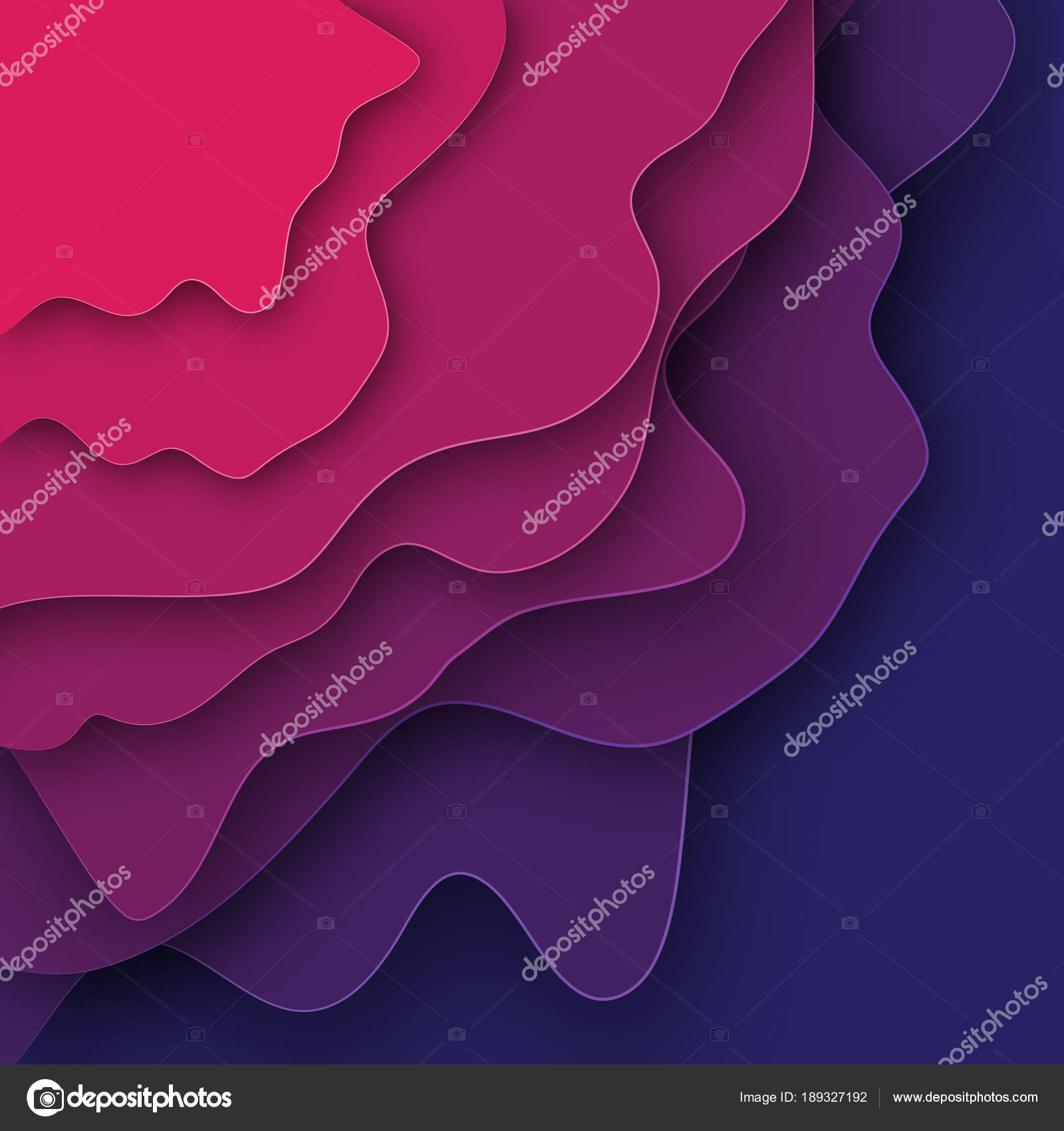 Bakgrunn fra kuttede 3D-papirlag. Vektorillustrasjon stockvektor © chekman1  #189327192, image size:1600x1700