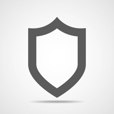 Siyah kalkan kutsal kişilerin resmi. Vektör çizim.