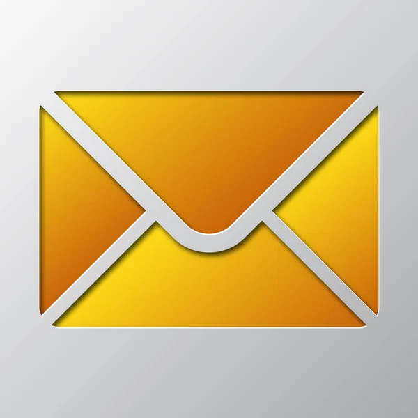 Art du papier de l'enveloppe ou du symbole de courriel. Illustration vectorielle . — Image vectorielle