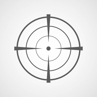 Amaç simge. Vektör çizim.