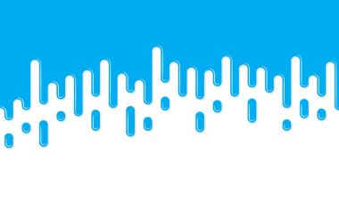 Yuvarlak hatları ile mavi arka plan. Vektör çizim.