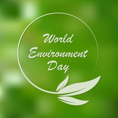 Dünya Çevre Günü. Vektör illüstrasyonu.