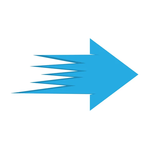 Abstract arrow icon. Vector illustration. — Stock Vector