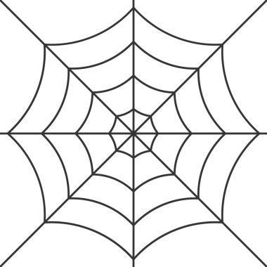 Vektör örümcek ağı arkaplanı. Cadılar Bayramı örümcek ağı