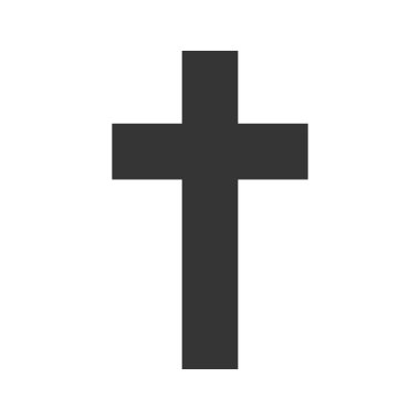 Christian Cross simgesi - vektör.