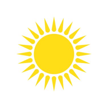 Güneş simgesi - vektör.