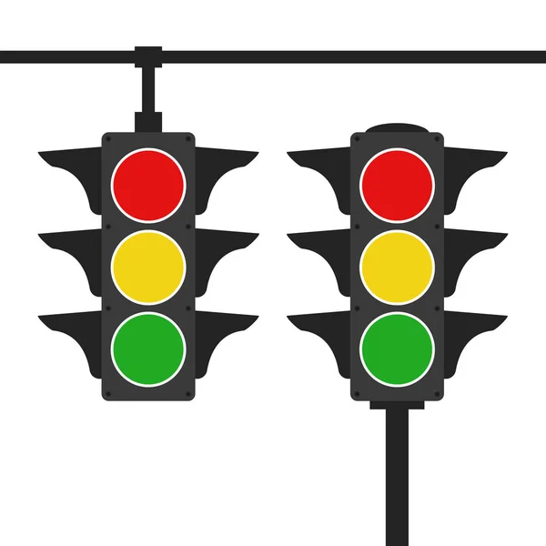Icono del semáforo - vector . — Vector de stock
