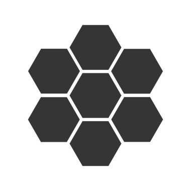 Bal peteği simgesi - vektör.