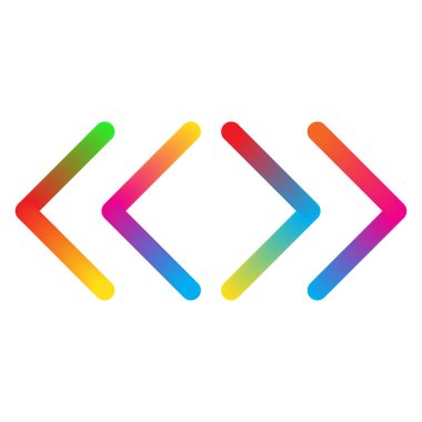 renkli oklar - vektör.