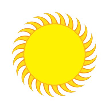 Güneş simgesi - vektör.