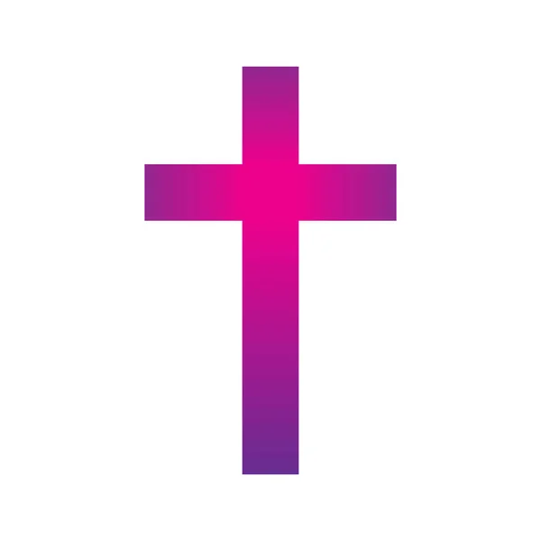 Christian Cross simgesi - vektör. — Stok Vektör