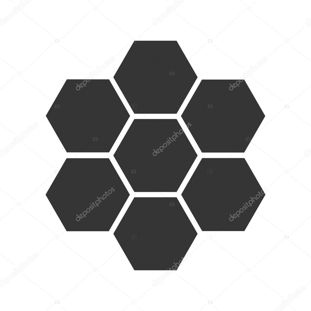 Honeycombs icon - vector.