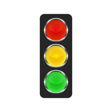Trafik ışığı simgesi - vektör.