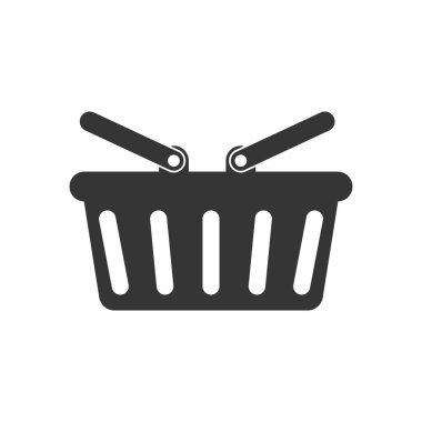 Alışveriş sepeti simgesi - vektör.